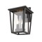 Z-Lite Seoul 2 Light Outdoor Wall Sconce, Oil Rubbed Bronze & Clear 571M-ORB - alternate 4